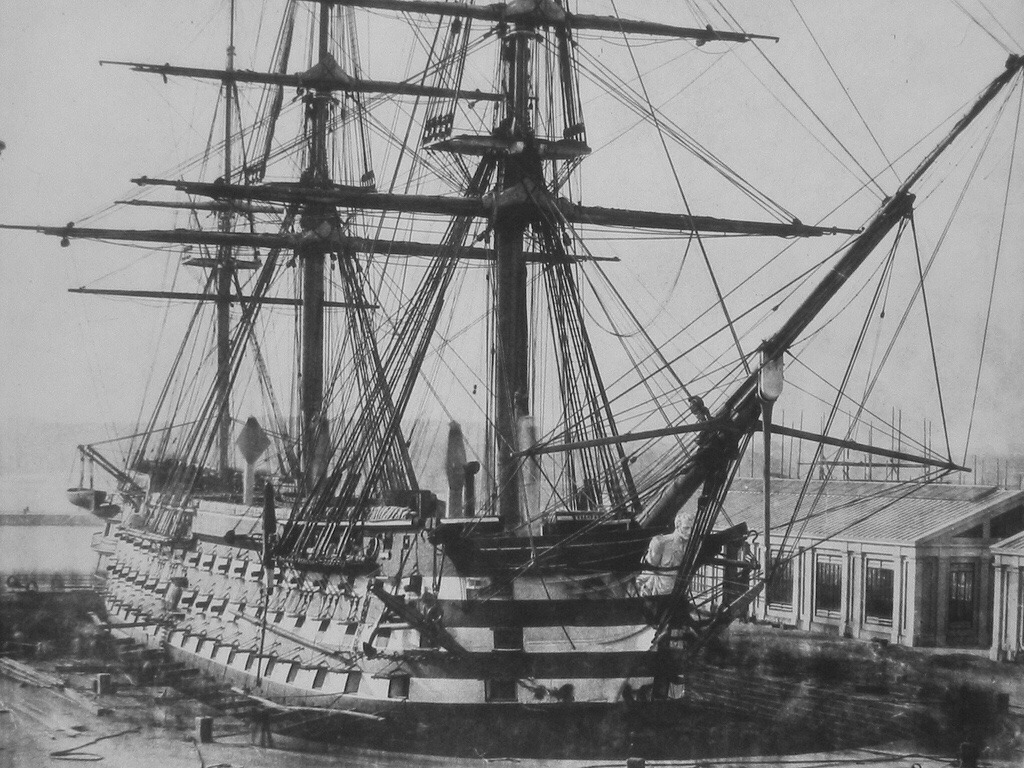 3691oiram:
“Steam Ship of the Line HMS Duke of Wellington, March 1854
”
