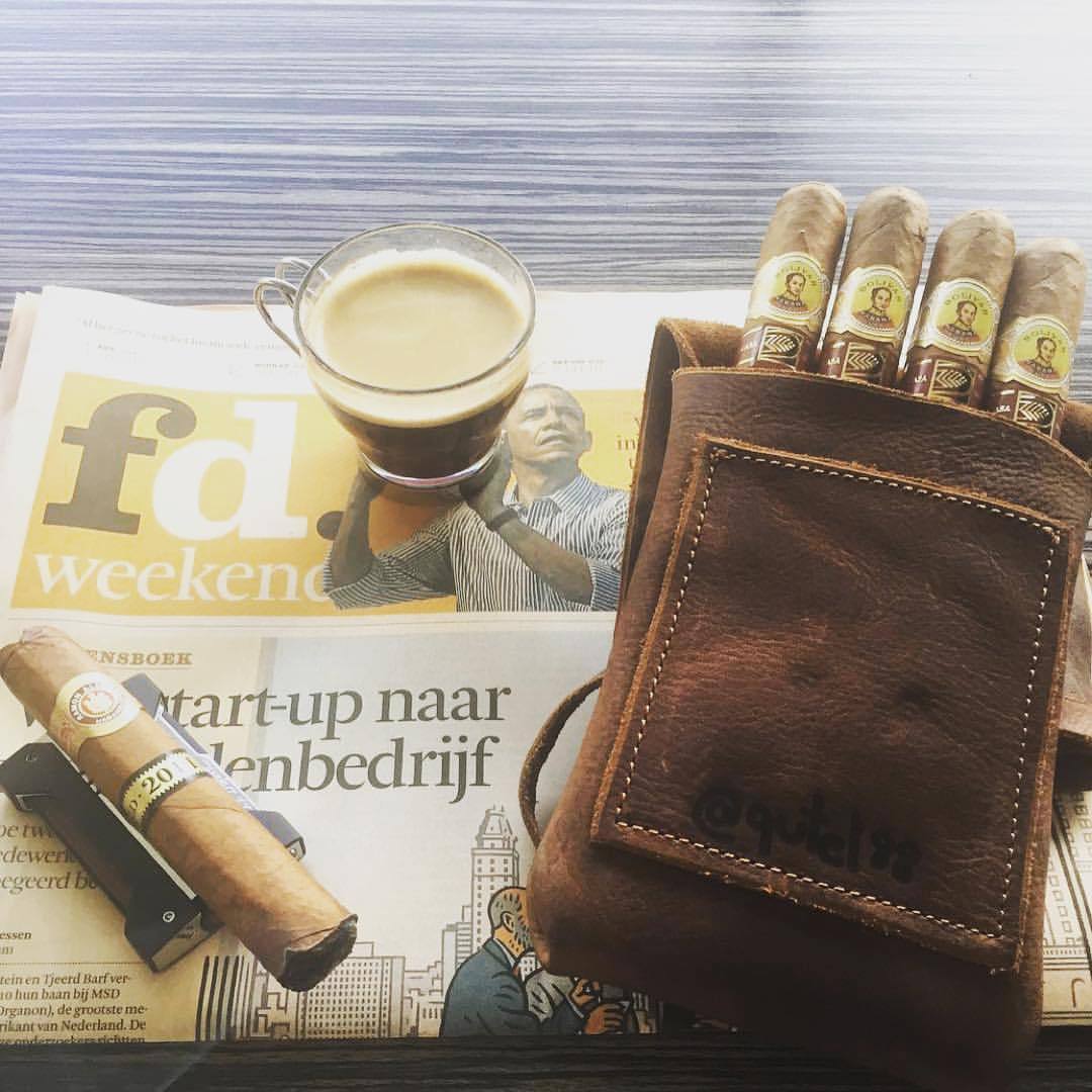 Repost from @qutel88 Good morning everyone! This 2011 Ramon Allones is a great morning smoke with espresso and the financial newspaper #weekendmode #cigar #cigars #nowsmoking #madeinusa www.LegendarySaxon.com
