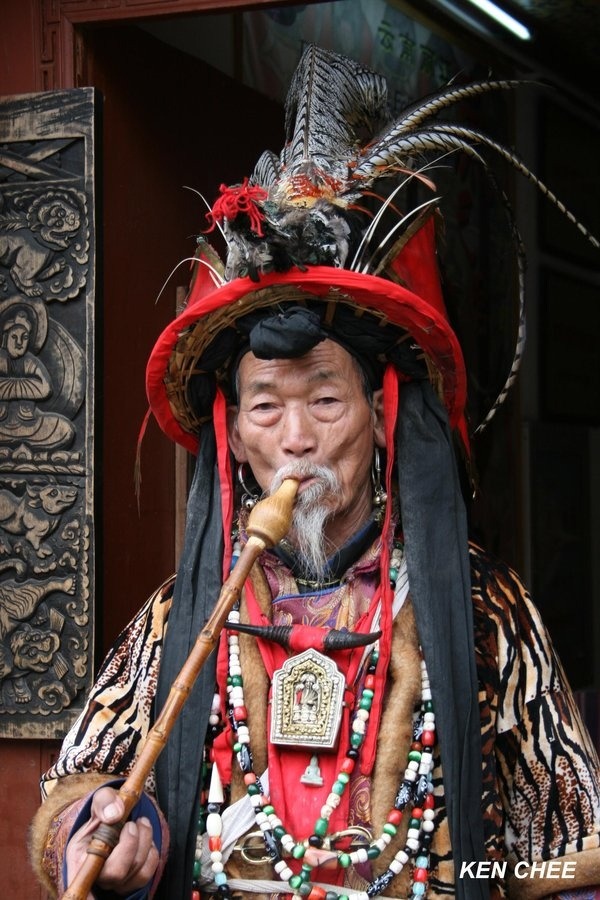 Naxi (shaman) of the Dongba people, China
