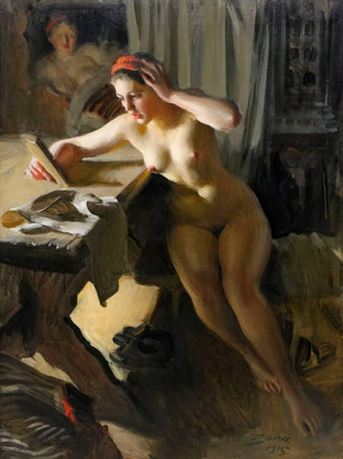 Anders Zorn - Old Mirror (1915)