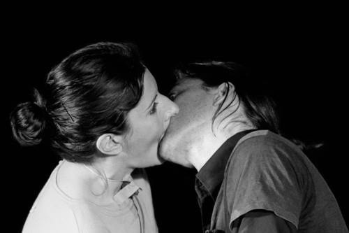 graveyardgardenslayer:
“1970’s- Marina Abramovic and her lover/collaborator Ulay performing “Death Self”. The artists were connected at the mouth and took in each other’s breaths until all of their available oxygen had been used up. The performance...