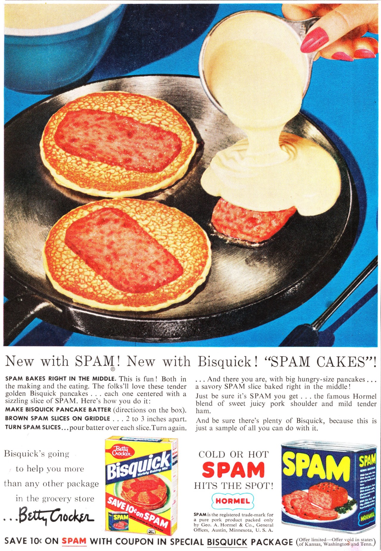 Bisquick and Spam - 1950s