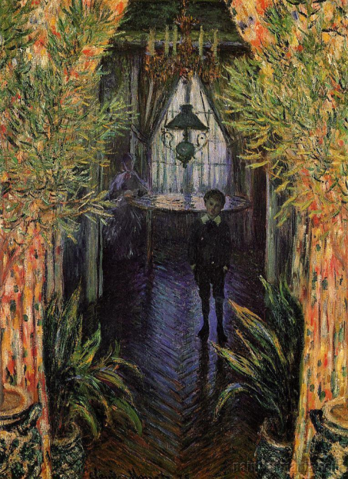 Ressam : Claude Oscar Monet (1840-1926)
Resmin Adi : The Corner of the Apartment (1875)
Nerede : Orsay, Paris, Fransa
Boyutu : 81,5 cm x 60,5cm
Monet'nin simetrinin ahengini, müthiş bir ışıkla anlattığı gündelik hayat manzaralarından biri bu resim....