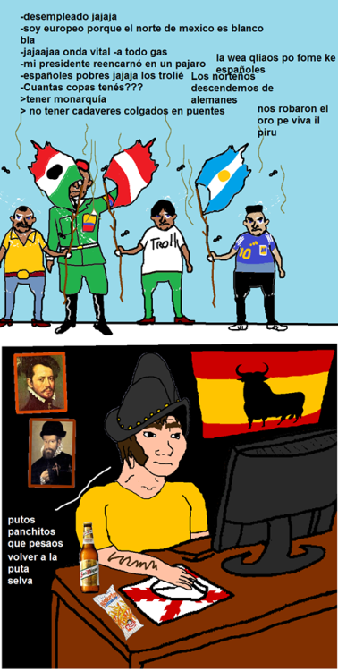 Memes y propaganda pro-hispana